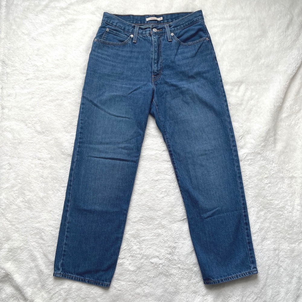 Levis '94 Baggy Jeans Womens Medium Wash Straight Leg Denim 30x31